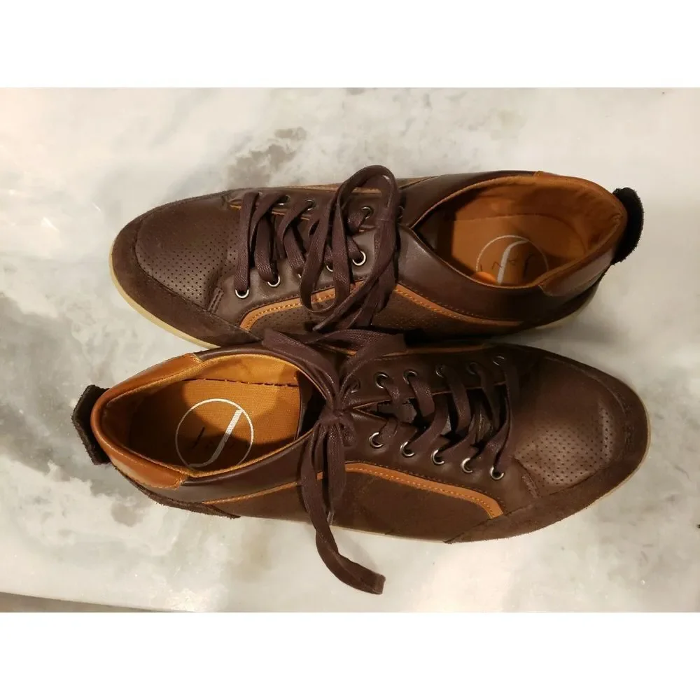 Javi‎ Mens Leather Lined Casual Shoes Lace Up - 9